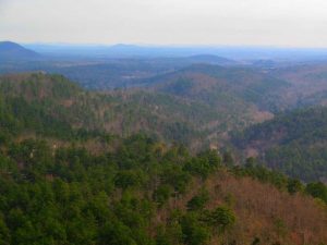 View of Ouachita Mountains from Hot Springs Mountain Tower