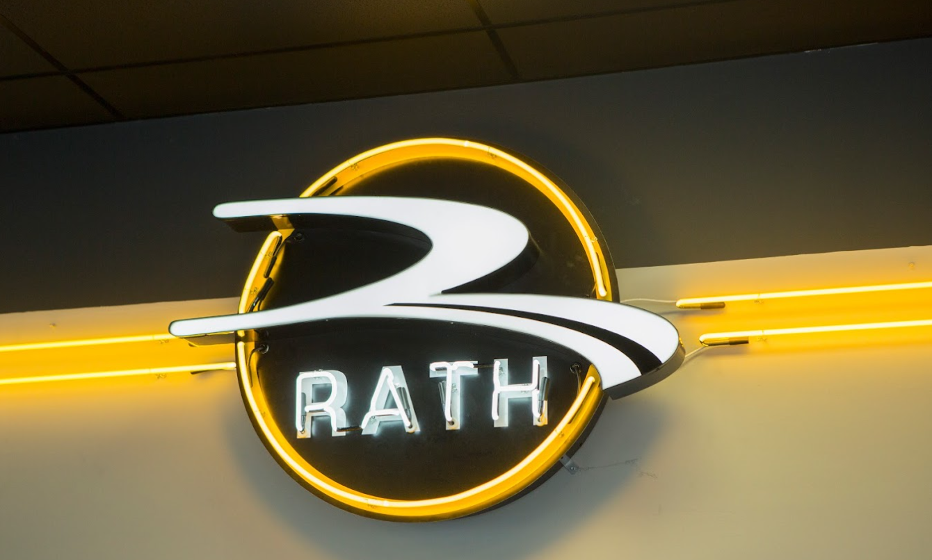 Rath Auto Resources Neon Sign Logo